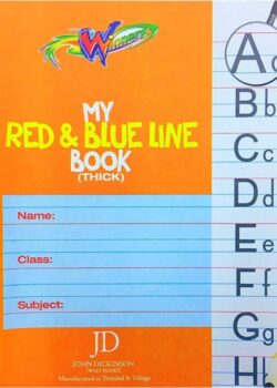 Copy Book - Red & Blue Thick or Thin lines (12pc)